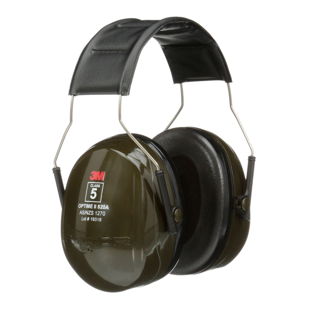 3M PELTOR Optime II Headband Earmuff H520A Green