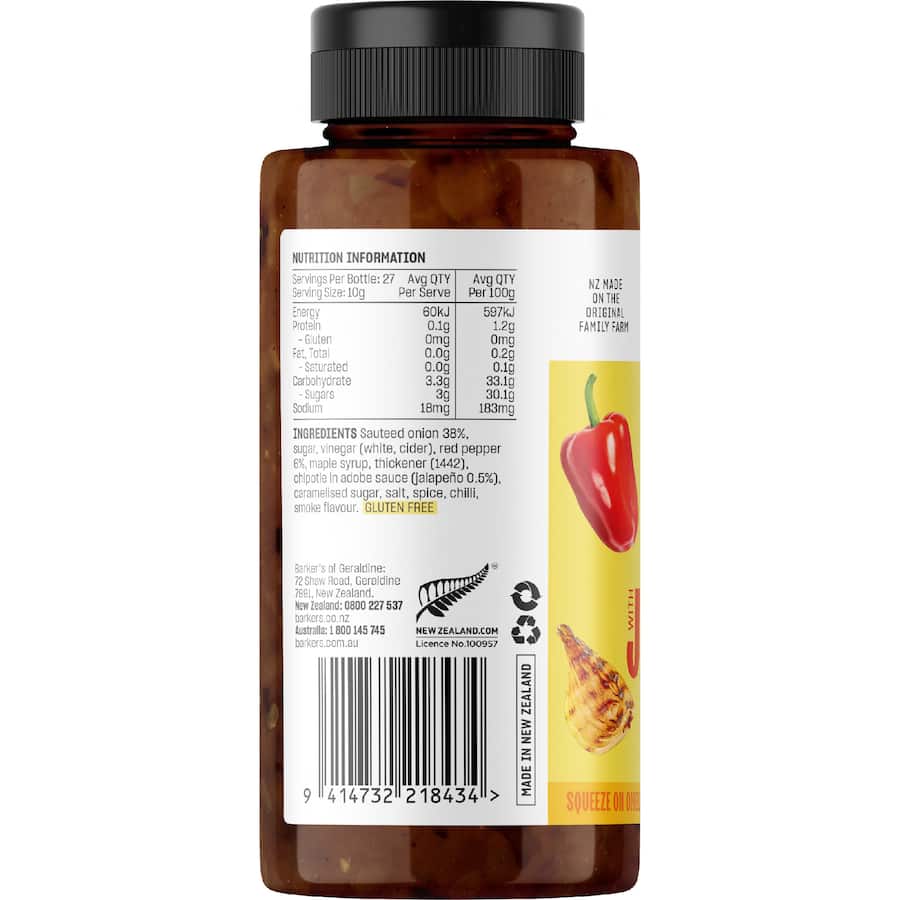 Barker’s Smoky Onion And Jalapeńo  290g