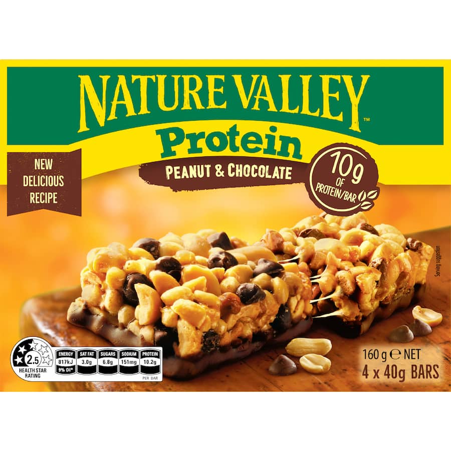 Nature Valley Protein Bars Peanut & Chocolate 4 pack 160g