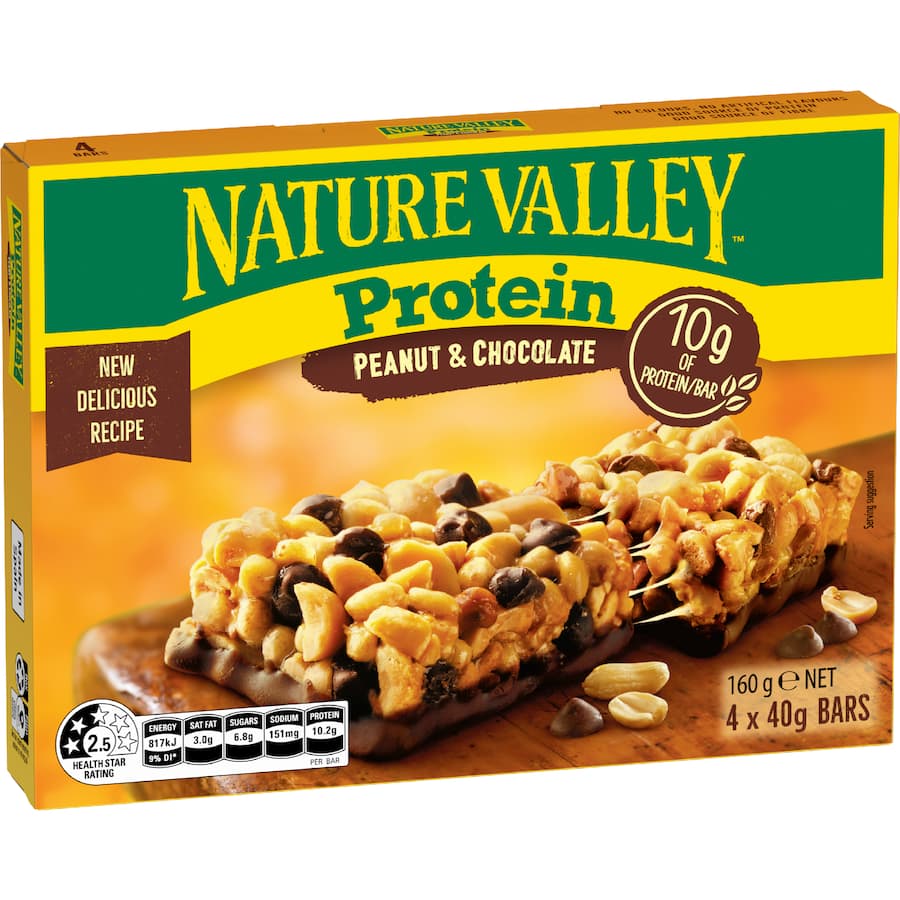 Nature Valley Protein Bars Peanut & Chocolate 4 pack 160g