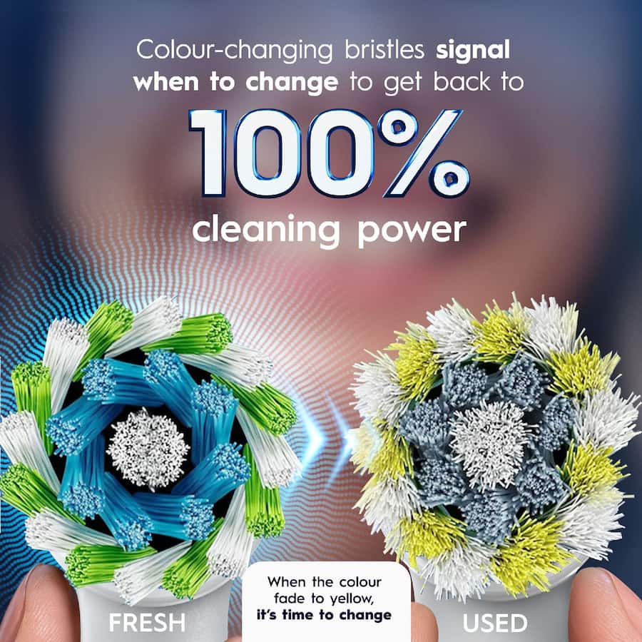Oral B Replacement Brush Heads Floss Action Deep Clean 4pack