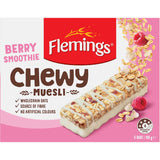 Flemings Chewy Muesli Bars Berry Smoothie 180g