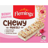 Flemings Chewy Muesli Bars Berry Smoothie 180g