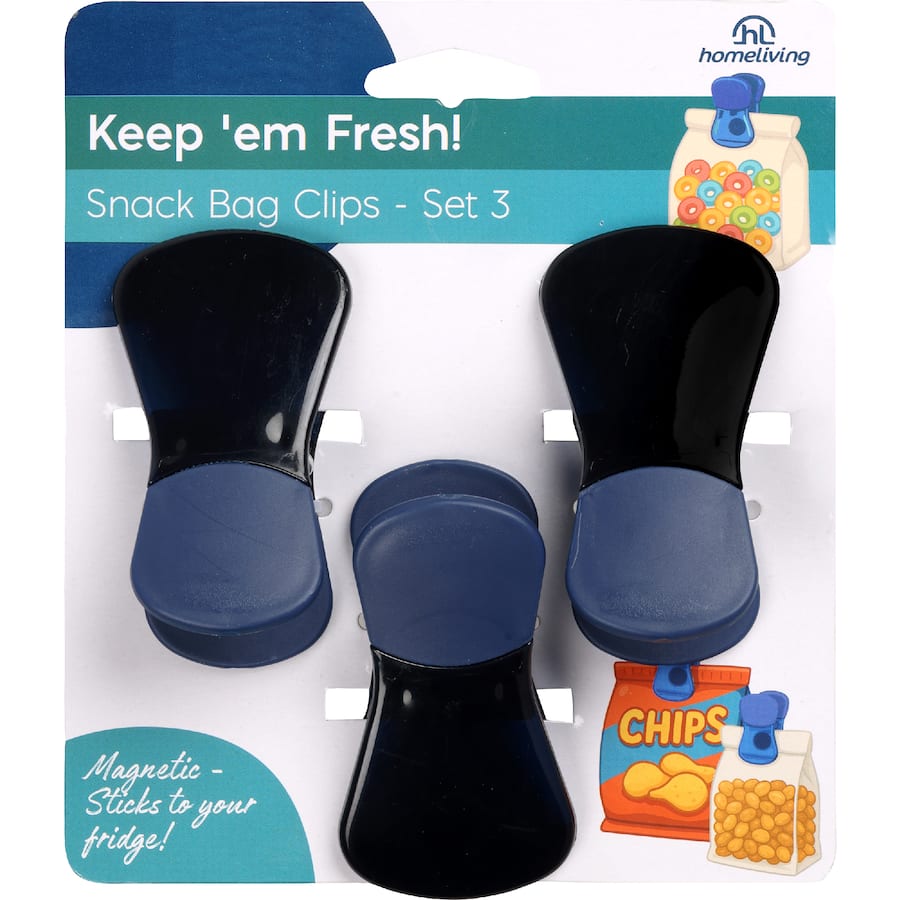 Homeliving Clips Snack Bag 3 pack