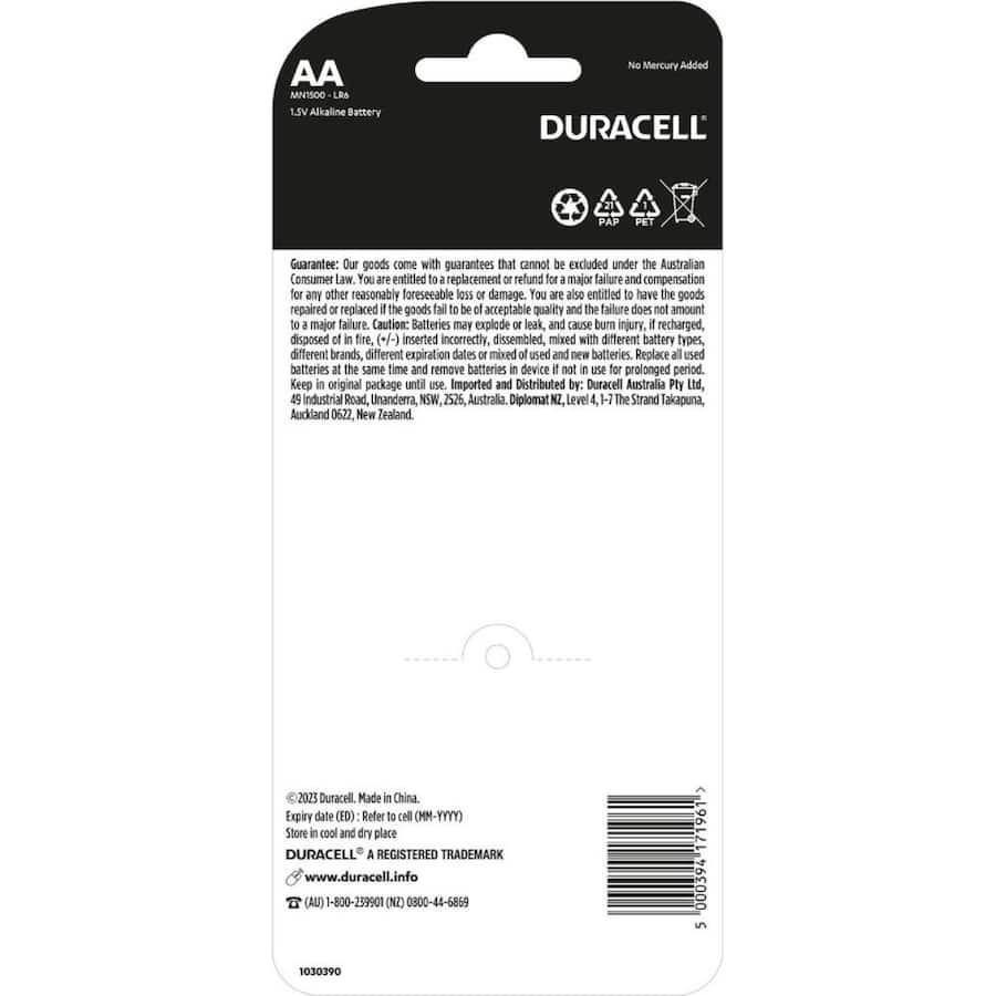 Duracell Everyday Batteries Alkaline Aa 18pack