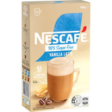 Nescafe 98% Sugar Free Coffee Sachets Vanilla Latte 10pack