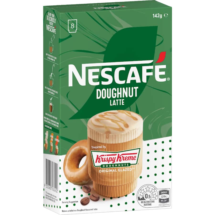 Nescafé Coffee Sachets Krispy Kreme Latte Original 8pack