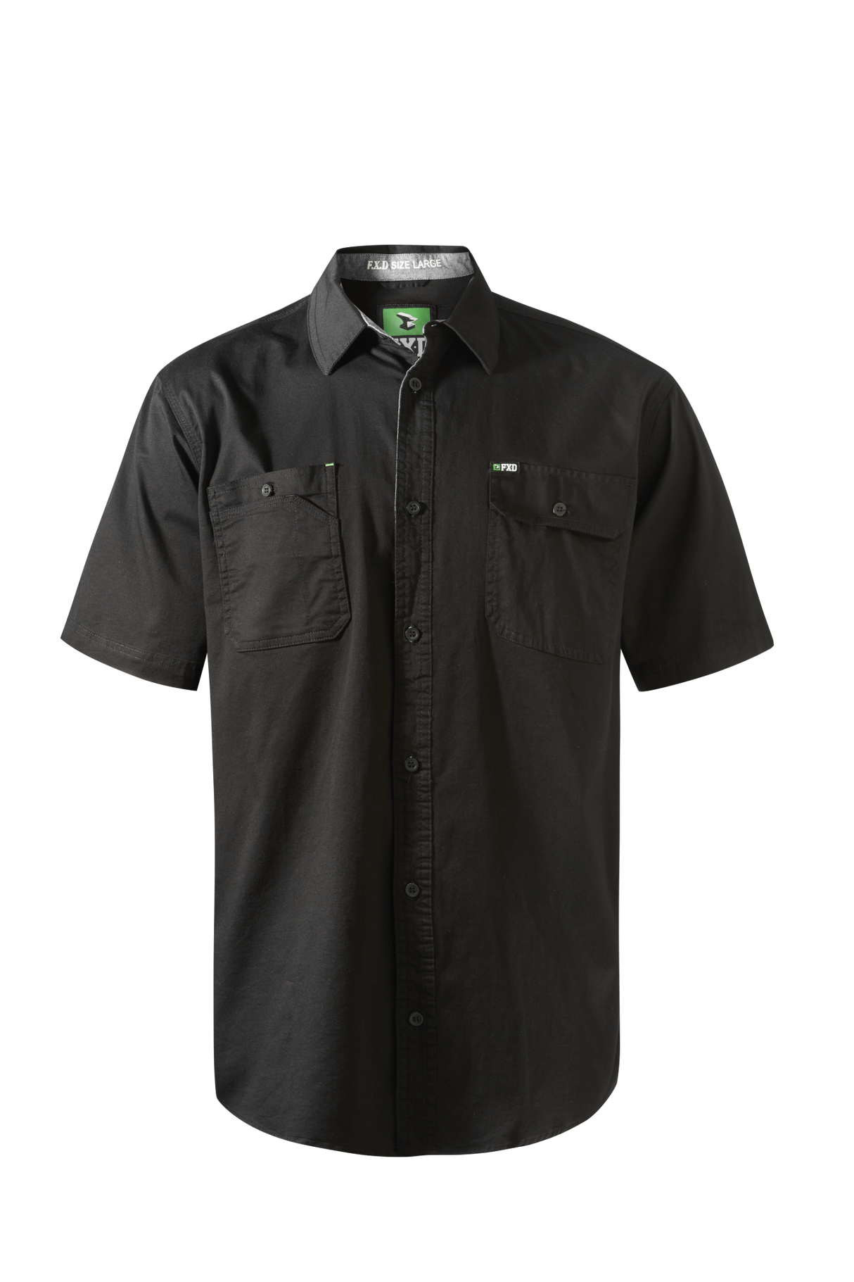 FXD, Cotton Stretch Work Shirt, SSH-1 - Black - S