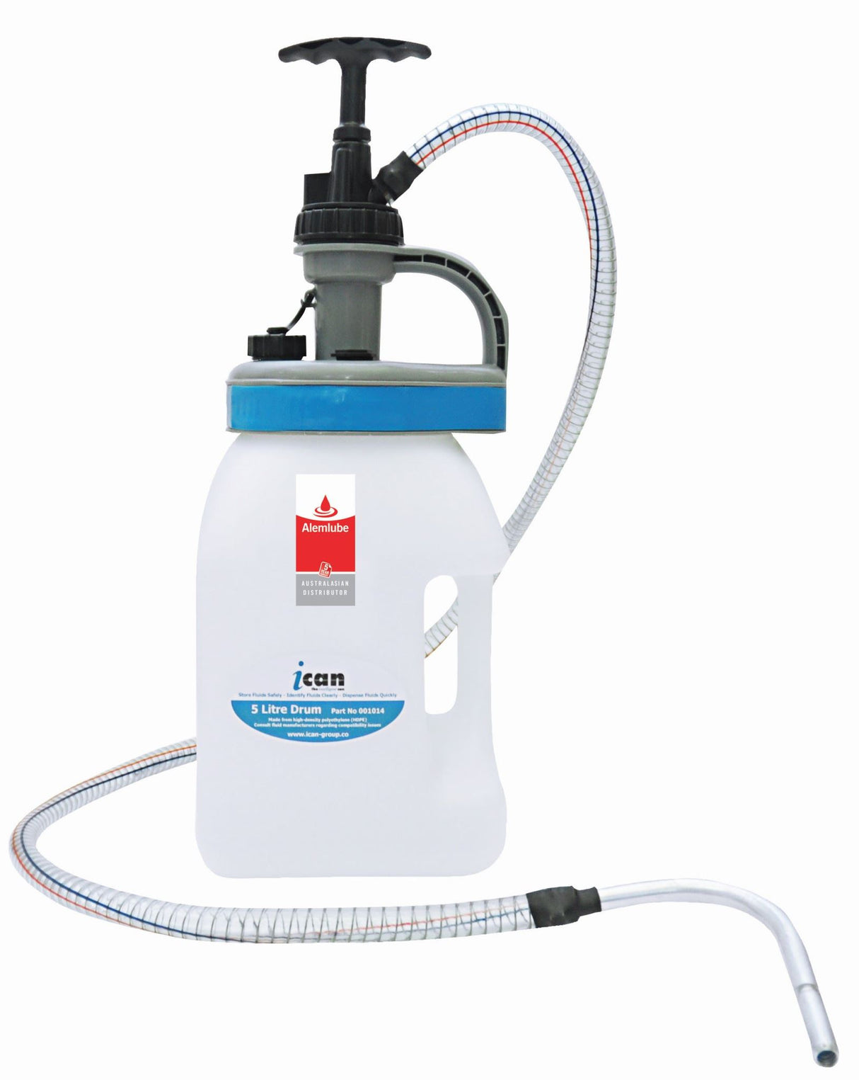 Alemlube iCan 5L Container with Pump Kit