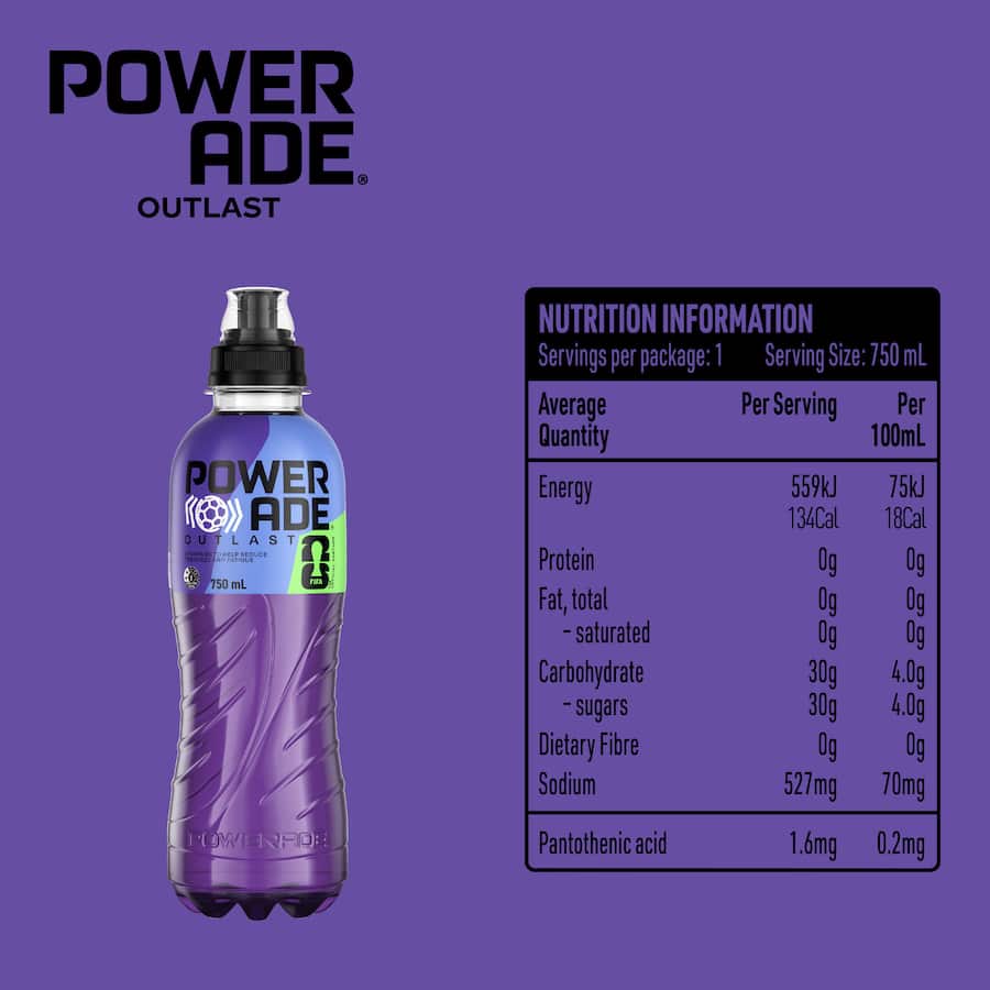 Powerade Sports Drink Fifa Outlast 750mL