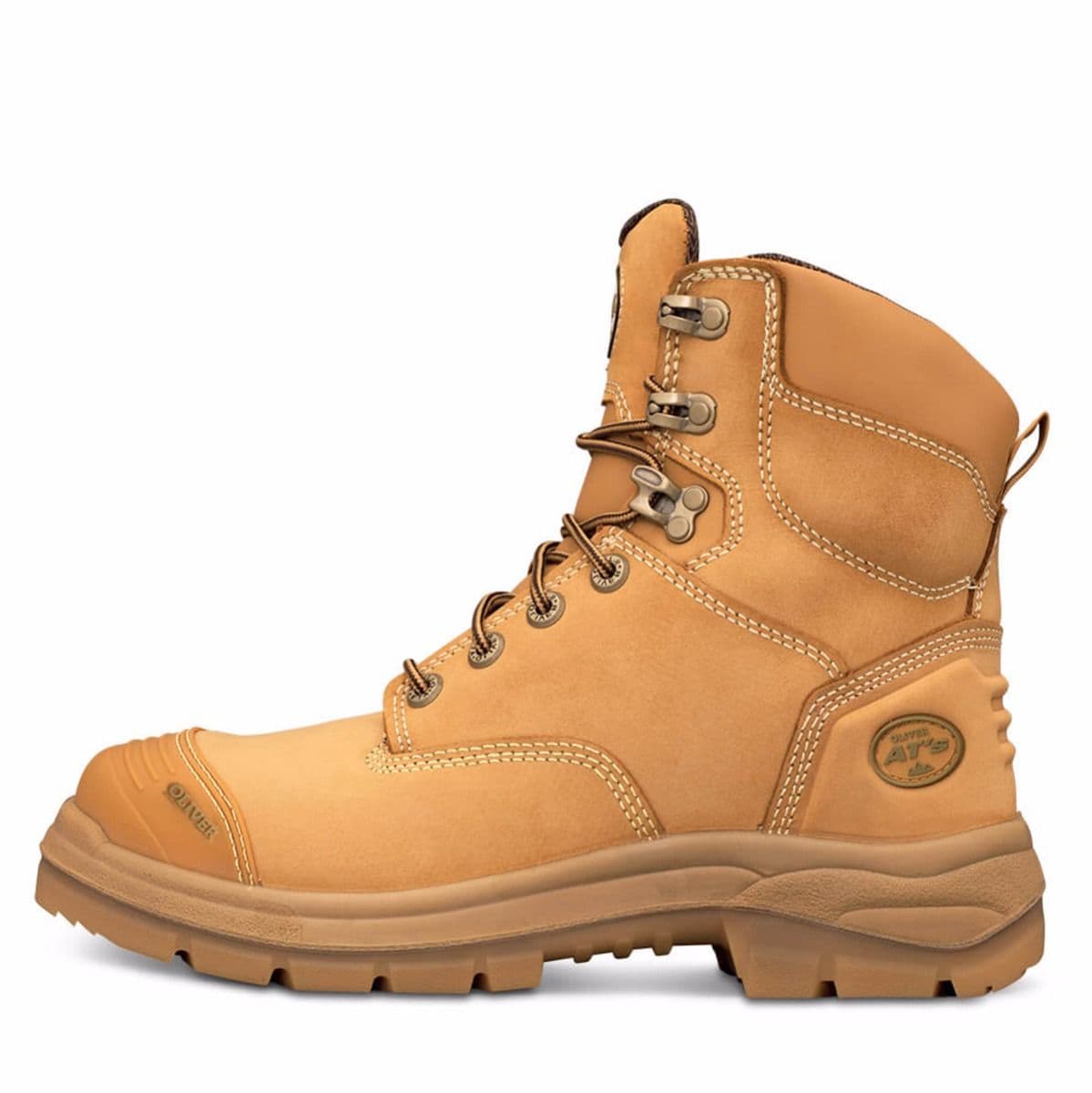 Oliver 55-332Z Zip Sided Safety Boots - Wheat - 10