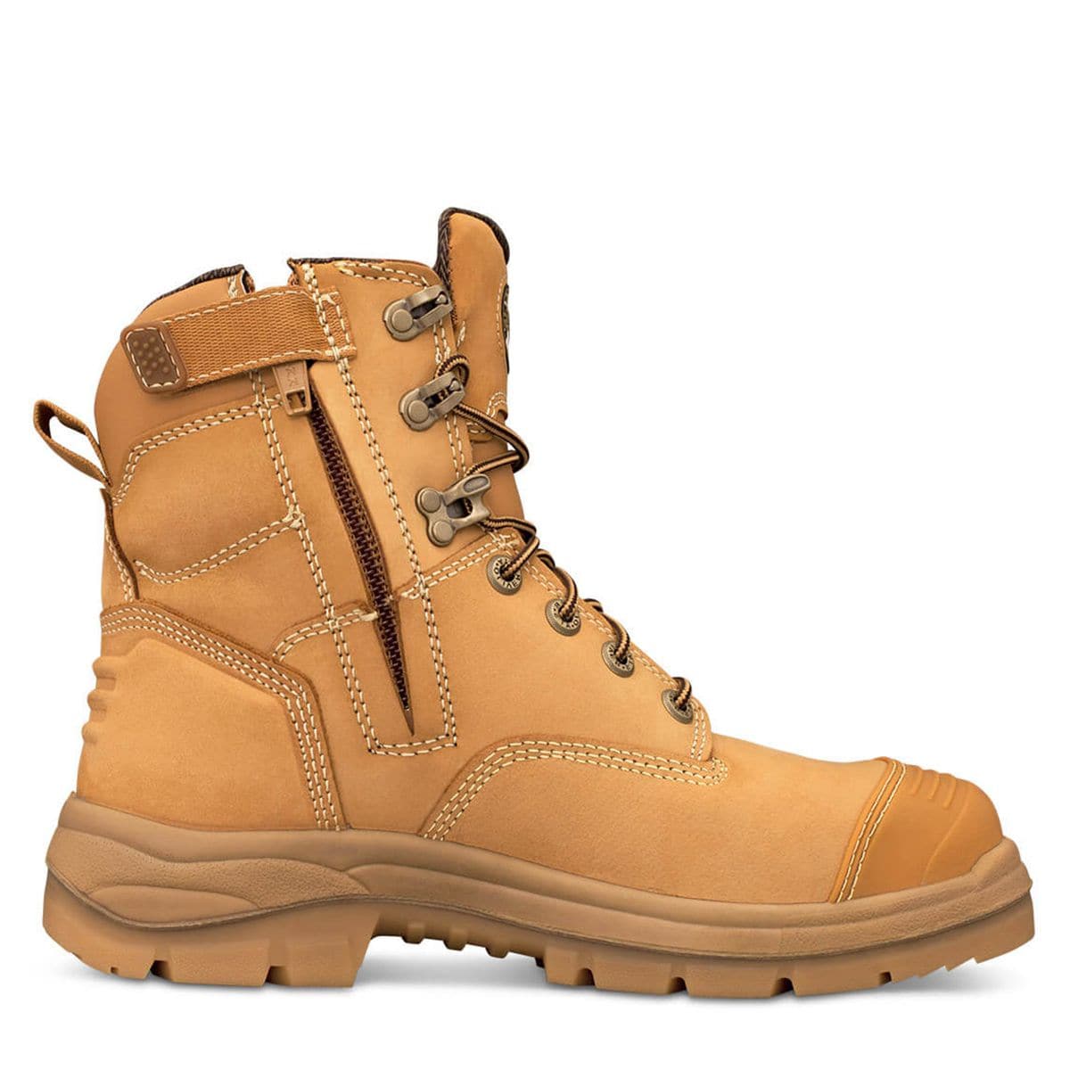 Oliver 55-332Z Zip Sided Safety Boots - Wheat - 10