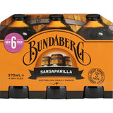 Bundaberg Sarsparilla  Bottles 6 x 375mL