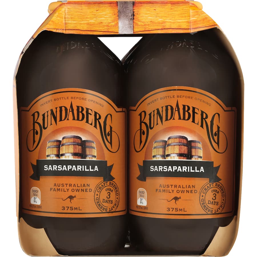 Bundaberg Sarsparilla  Bottles 6 x 375mL