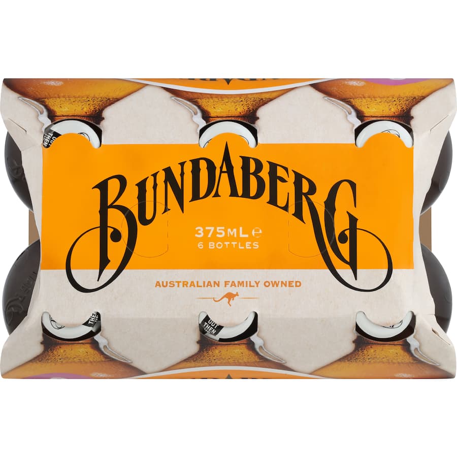 Bundaberg Diet Ginger Beer  Bottles 6 x 375mL