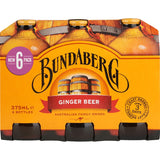 Bundaberg Ginger Beer  Bottles 6 x 375mL