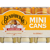 Bundaberg Diet Ginger Beer  Cans 6 x 200mL