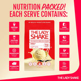 The Lady Shake Meal In A Shake Vanilla 560g