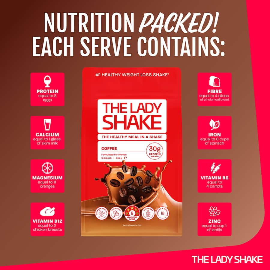 The Lady Shake Meal In A Shake Chocolate 560g