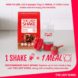 The Lady Shake Meal In A Shake Chocolate 560g