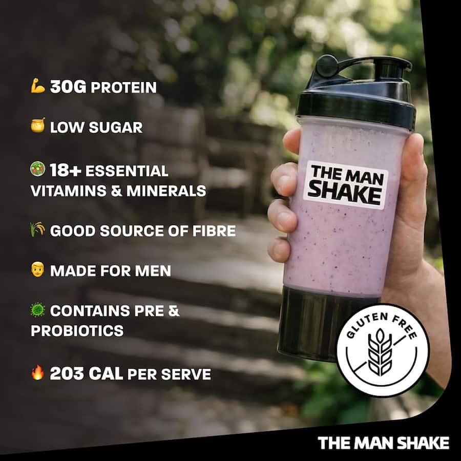 The Man Shake Meal In A Shake Mixed Berry 560g
