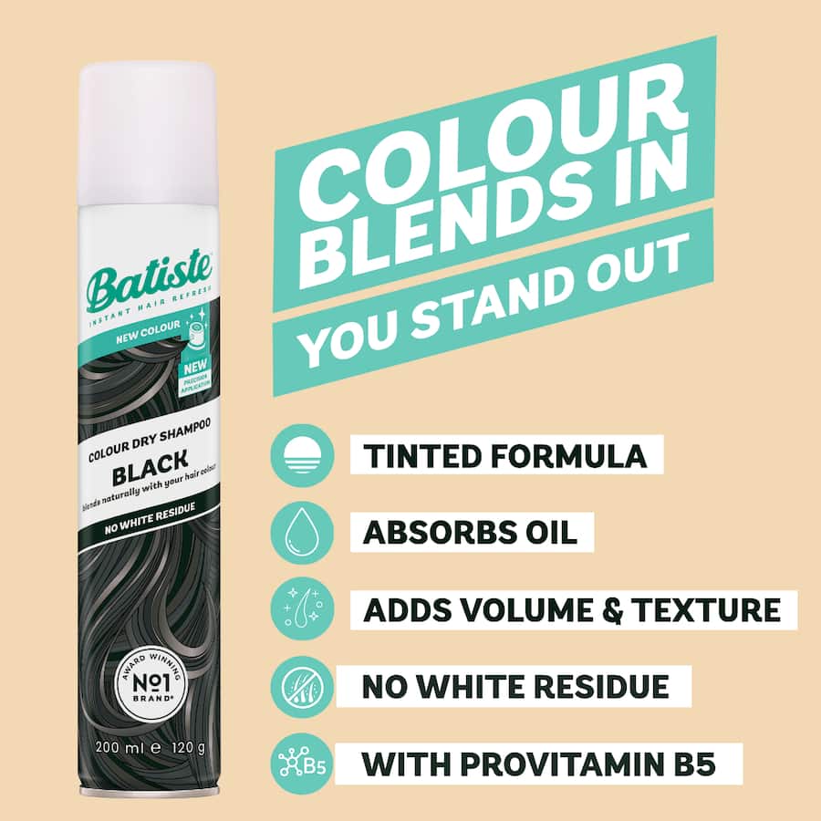 Batiste Dry Shampoo Black 200mL
