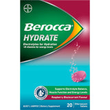 Berocca Hydrate Electrolytes Raspberry Blackcurrant 20 tabLets