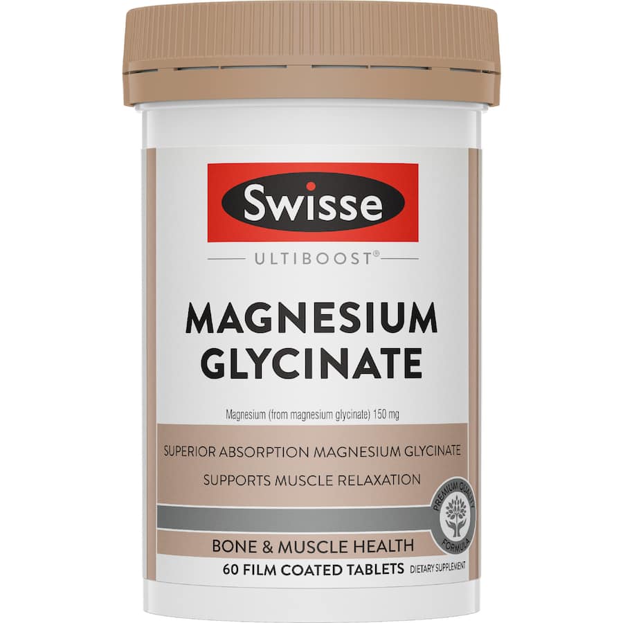 Swisse Ultiboost Magnesium Glycinate Bone & Muscle Health 60s