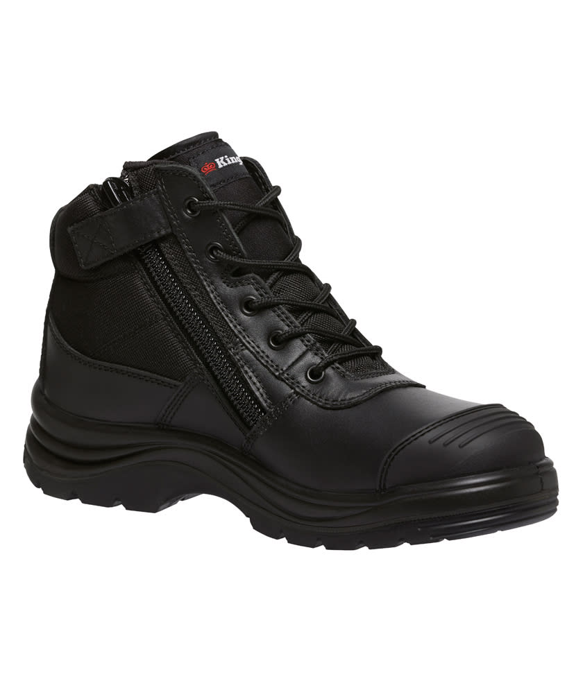 KingGee, Tradie Zip Sided Safety Boot - Wheat - 14