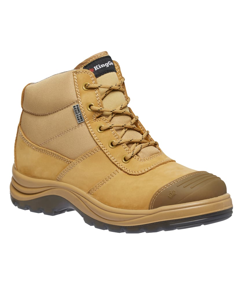 KingGee, Tradie Puncture Resistant Zip Sided Boot - Wheat (Size: 13)