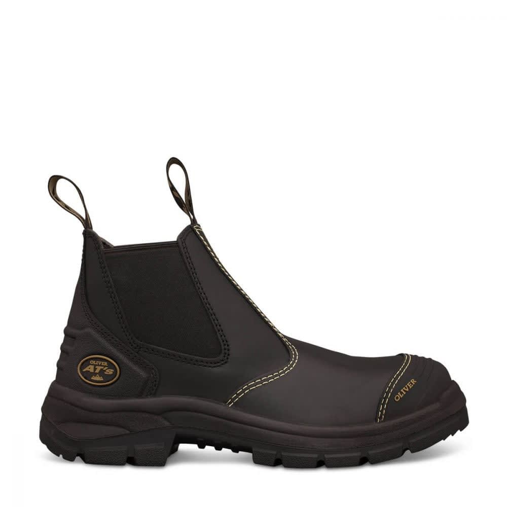 Oliver 55-320 Elastic Sided Safety Boots - Black (Size: 12)