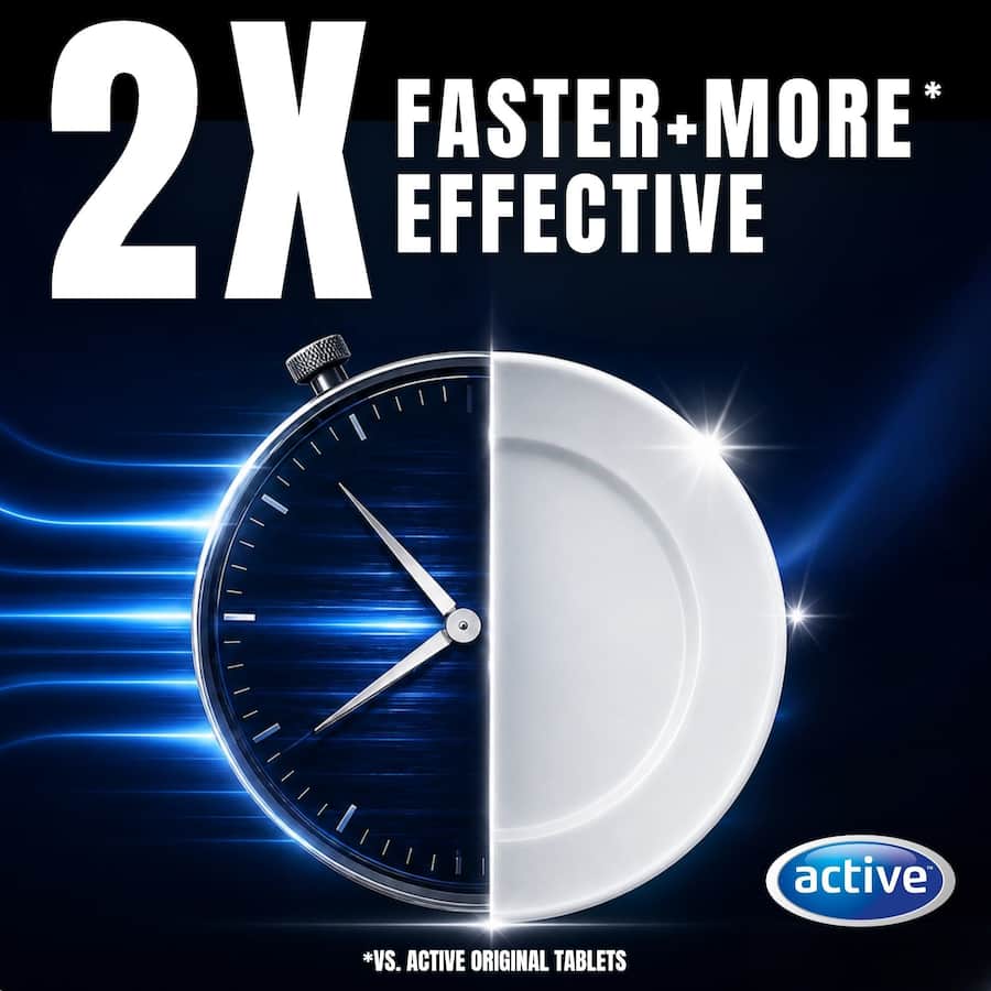 Active Rapid Dishwasher Tablets Lemon 24pack
