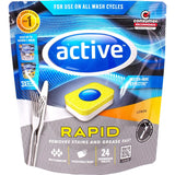 Active Rapid Dishwasher Tablets Lemon 24pack