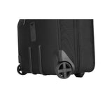 Victorinox Werks 6.0 Wheeled Garment Sleeve in black designed for wrinkle-free travel with secure storage and smooth gliding wheels.