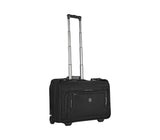 Victorinox Werks 6.0 Wheeled Garment Sleeve in black, designed to keep clothes wrinkle-free with organized storage and easy mobility.