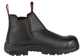 Hard Yakka, Grit Slip On Safety Boot - Black - 10