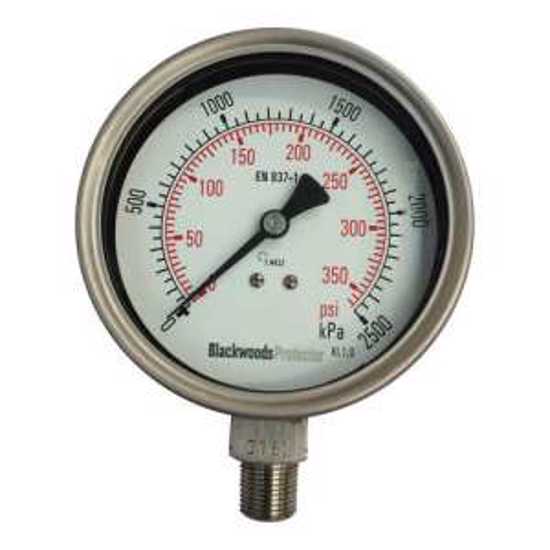 Gauge Pressure SS Case 3/8" BSPT 0/160kPa (Each)