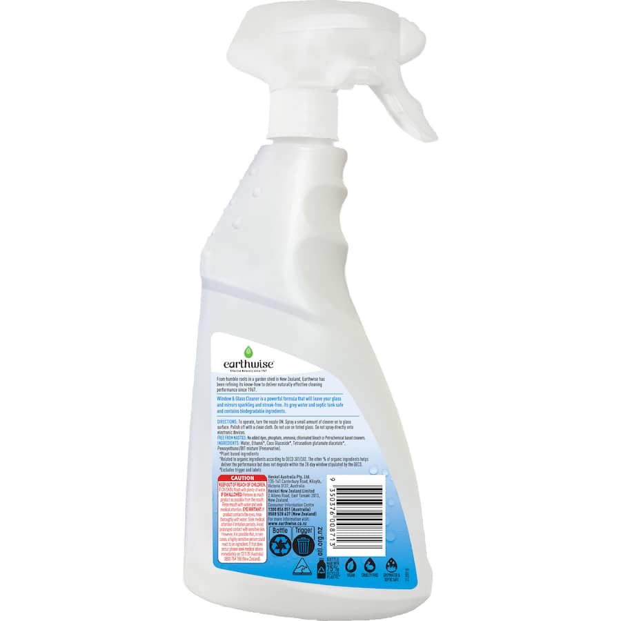 Earthwise Glass & Window Spray Streak Free Shine 500mL