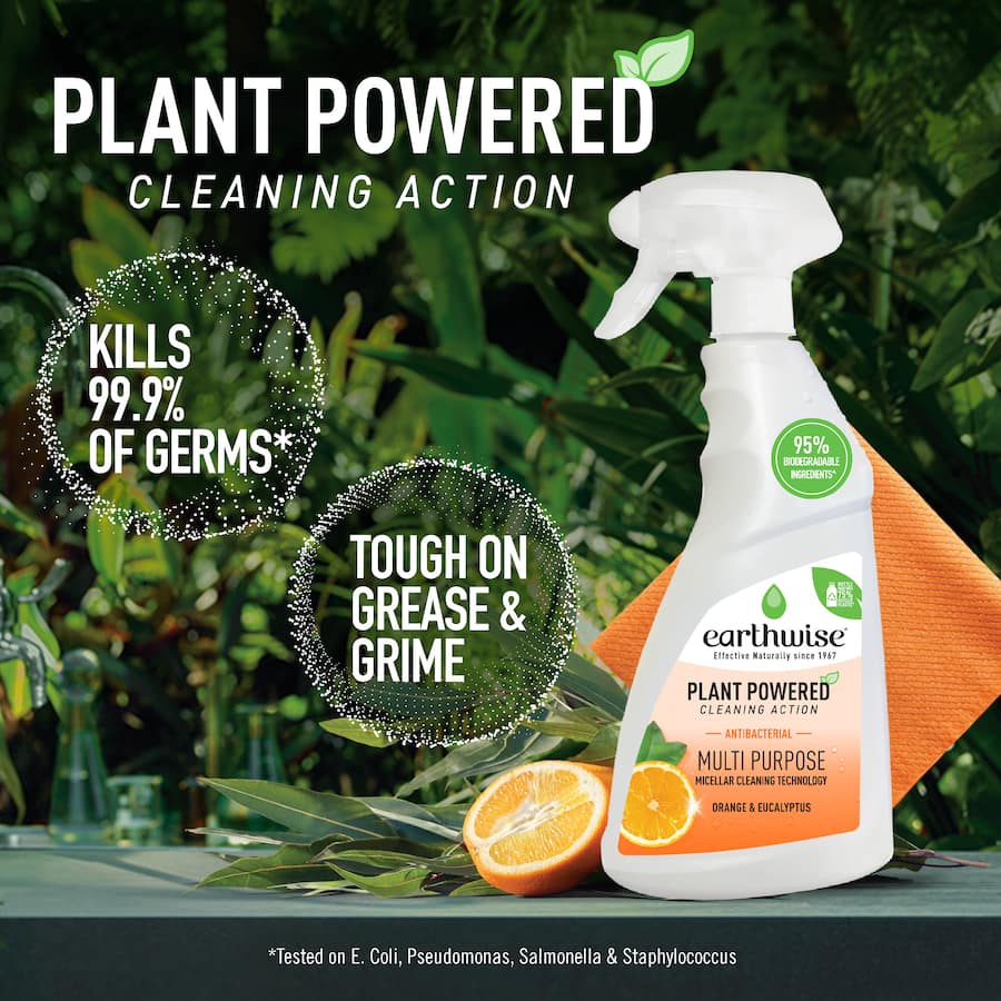 Earthwise Antibacterial Cleaning Spray Orange & Eucalyptus 500mL