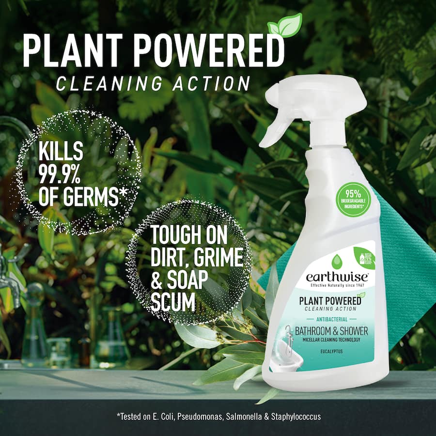 Earthwise Antibacterial Cleaning Spray Bathroom & Shower, Eucalyptus 500mL