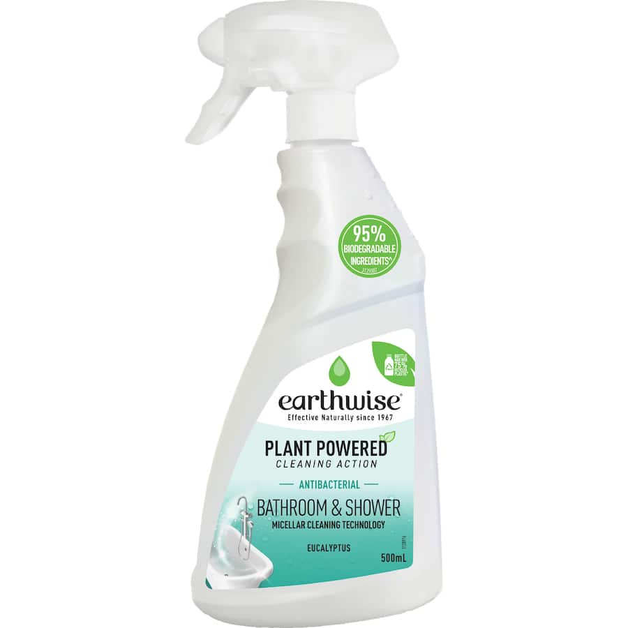 Earthwise Antibacterial Cleaning Spray Bathroom & Shower, Eucalyptus 500mL
