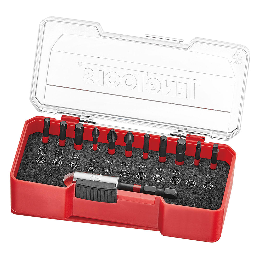 Teng 12 Piece 1/4" Impact Bits Set
