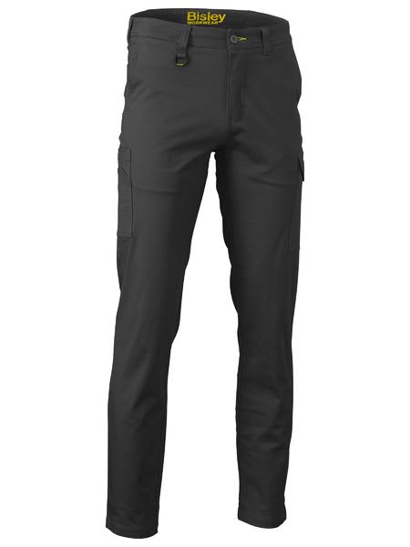 Bisley, Stretch Cotton Cargo Pant, BPC6008 Stout Fit - Black - 97