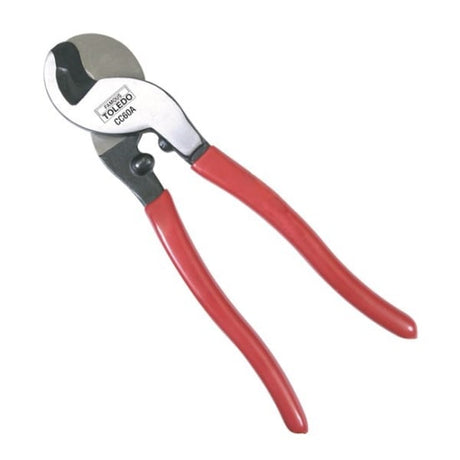 Toledo Cable Cutter-70mm CC60A with curved blade for clean cuts on copper and aluminum cables, featuring ergonomic PVC-dipped handle.