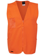 JB's Wear, Hi Vis Zip Safety Vest, 6HVSZ - Lime - 3XL