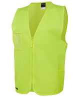 JB's Wear, Hi Vis Zip Safety Vest, 6HVSZ - Lime - 3XL