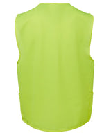 JB's Wear, Hi Vis Zip Safety Vest, 6HVSZ - Lime - 3XL