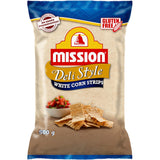 Mission Corn Chips Deli Style White Corn Strips Packet 500g