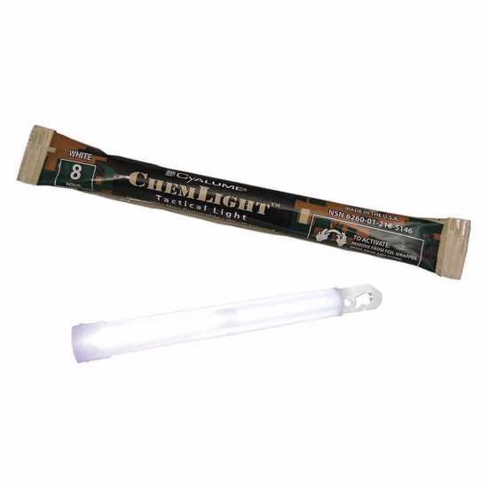Cyalume Chemlight 6" Light Stick - 8 Hour White (Each)