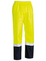 Bisley, Hi Vis Rain Shell Over Trouser, BP6965T - Orange/Navy - S